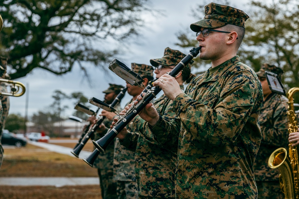 2d Marine Division Band Mardi Gras Rehearsal