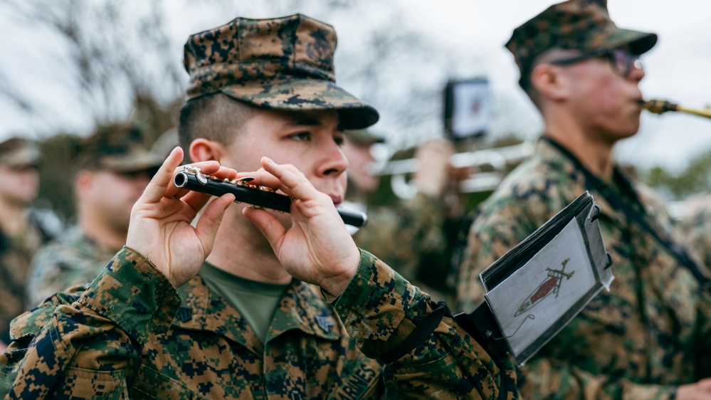 2d Marine Division Band Mardi Gras Rehearsal