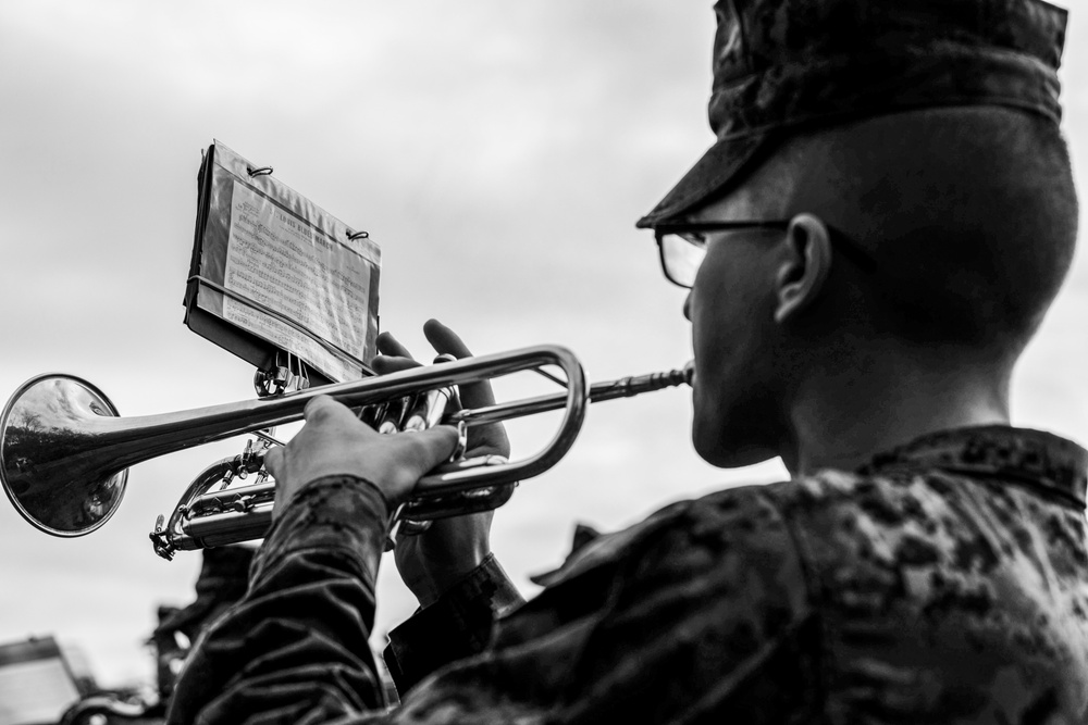 2d Marine Division Band Mardi Gras Rehearsal