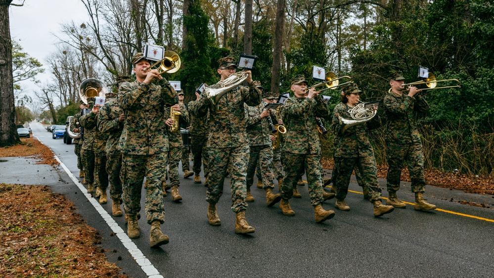 2d Marine Division Band Mardi Gras Rehearsal