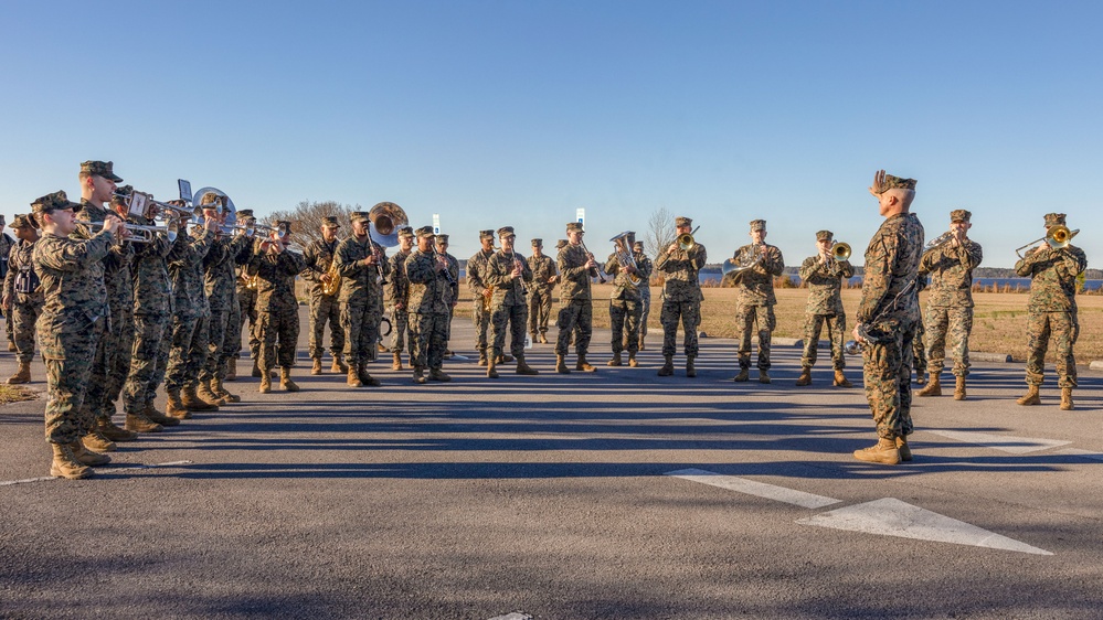 2d Marine Division Band Mardi Gras Rehearsal