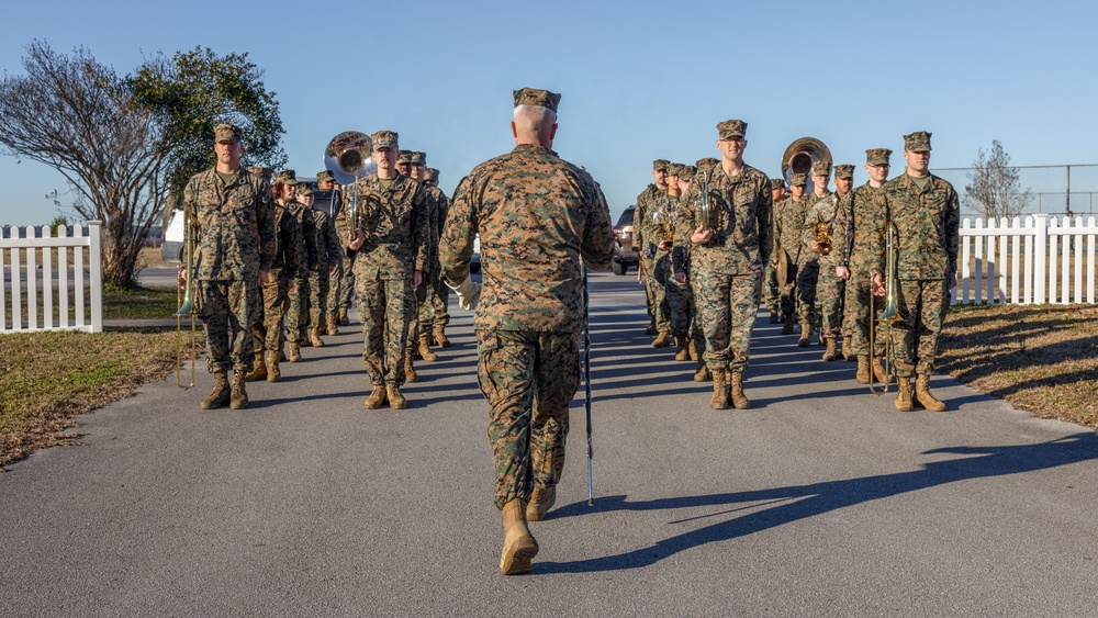 2d Marine Division Band Mardi Gras Rehearsal