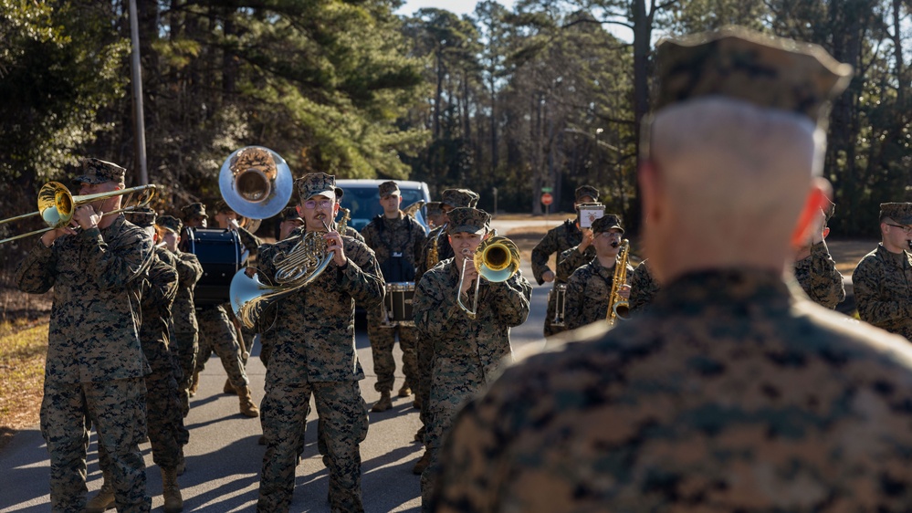 2d Marine Division Band Mardi Gras Rehearsal