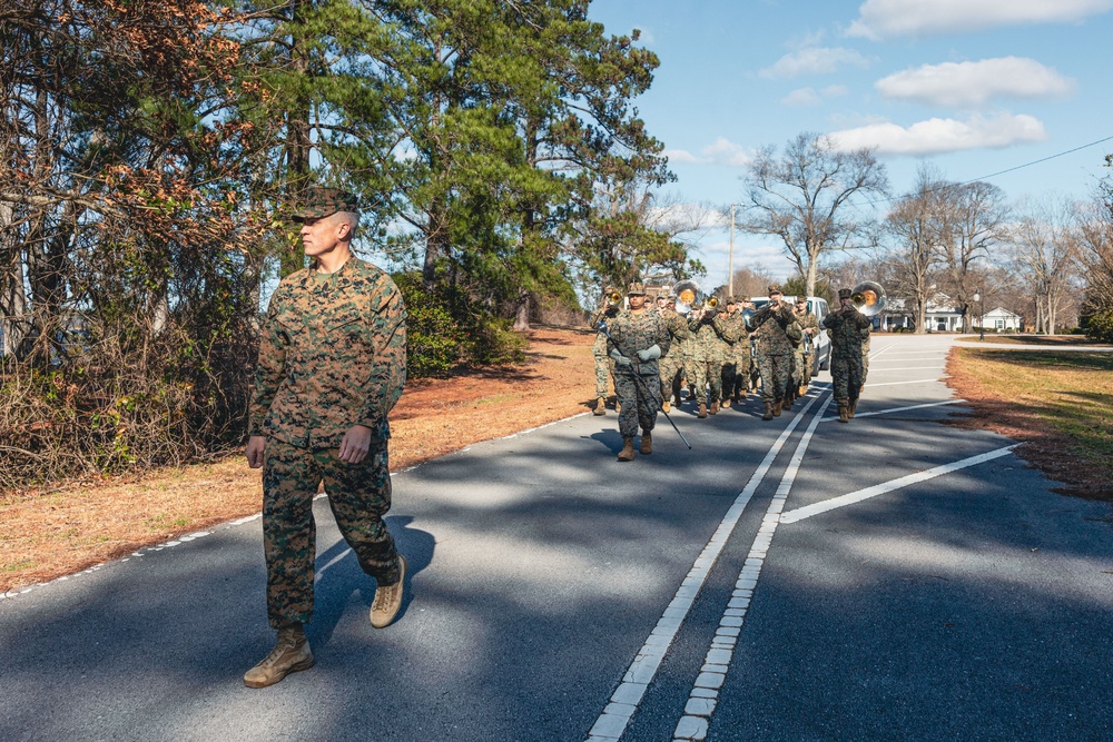 2d Marine Division Band Mardi Gras Rehearsal