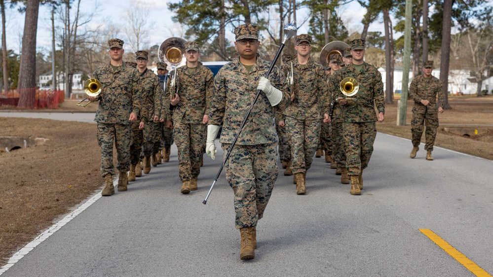 2d Marine Division Band Mardi Gras Rehearsal