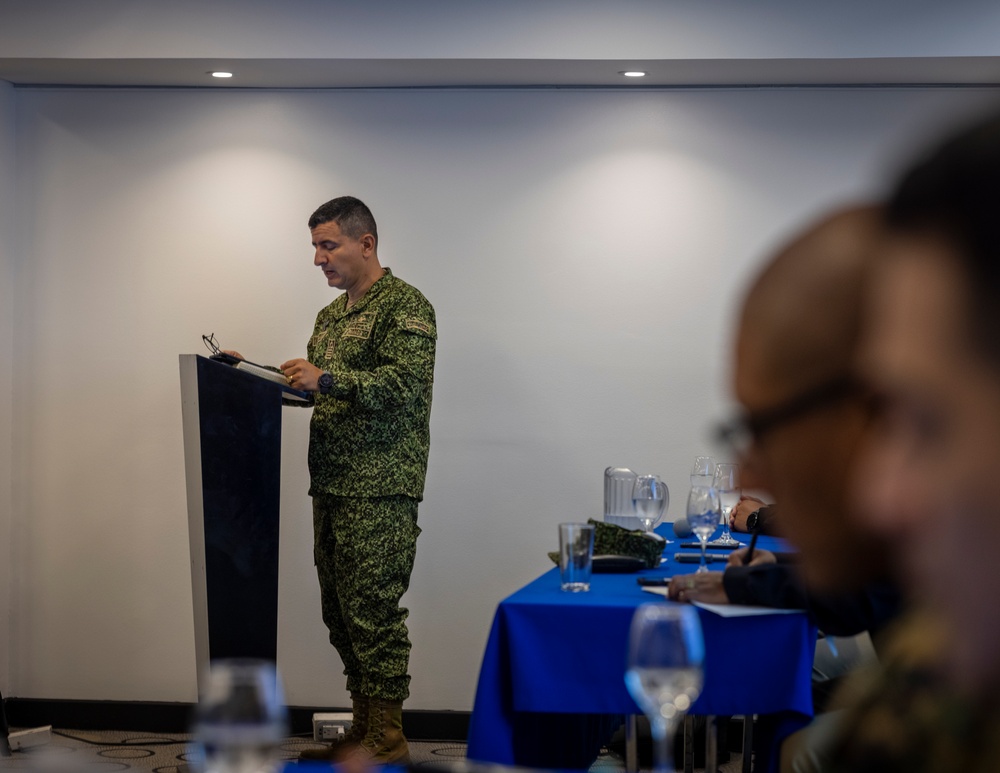 U.S. Marine Corps Forces, South, and Infantería de Marina de Colombia participates in staff planner working group