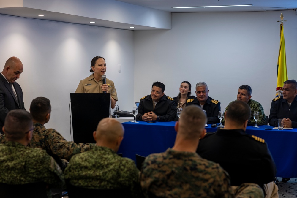 U.S. Marine Corps Forces, South, and Infantería de Marina de Colombia participates in staff planner working group