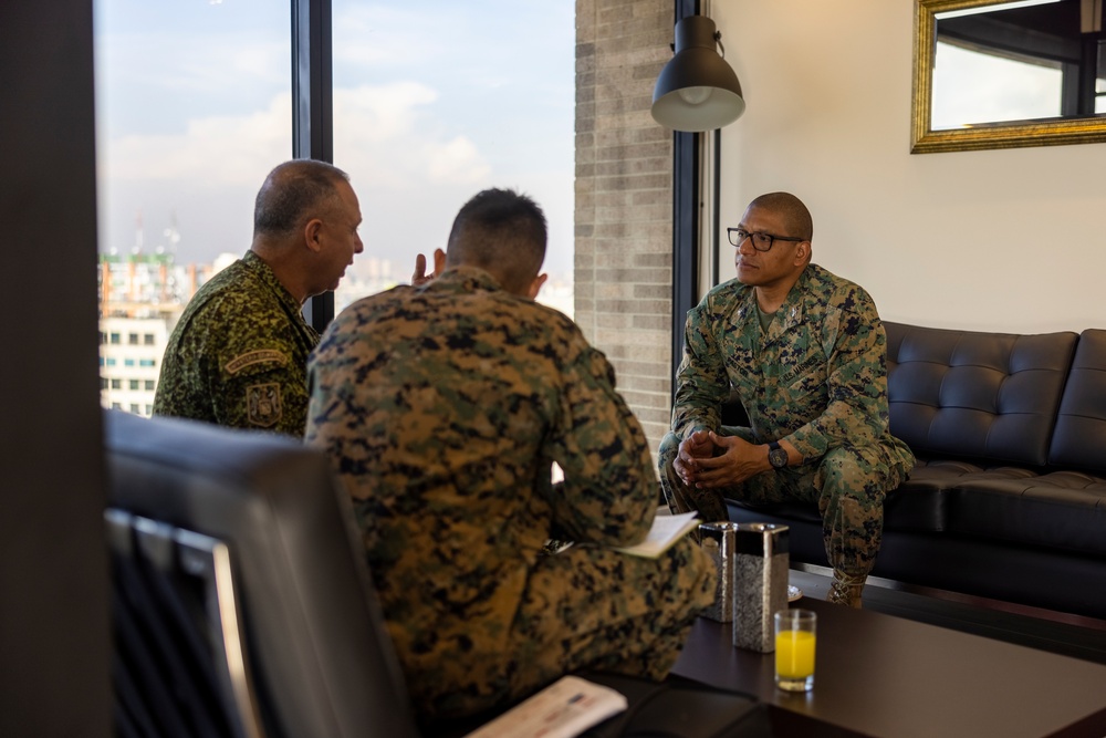 U.S. Marine Corps Forces, South, and Infantería de Marina de Colombia participates in staff planner working group