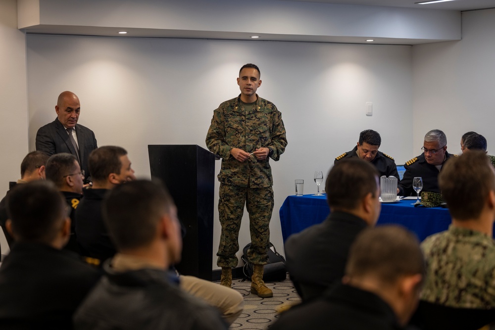 U.S. Marine Corps Forces, South, and Infantería de Marina de Colombia participates in staff planner working group