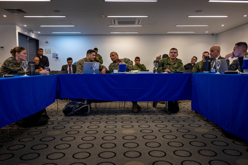 U.S. Marine Corps Forces, South, and Infantería de Marina de Colombia participates in staff planner working group