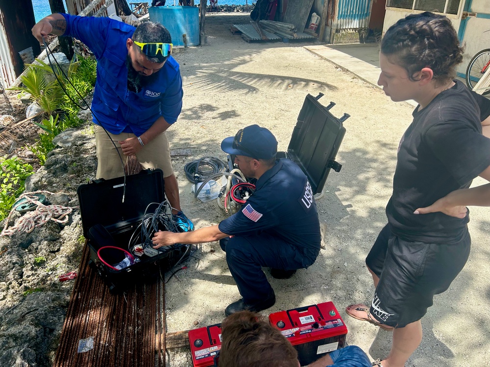 U.S. Coast Guard sails to outer islands of Federated States of Micronesia with needed equipment and supplies