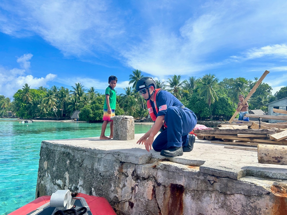 U.S. Coast Guard sails to outer islands of Federated States of Micronesia with needed equipment and supplies