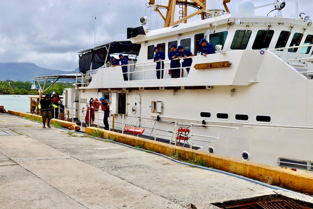 U.S. Coast Guard sails to outer islands of Federated States of Micronesia with needed equipment and supplies