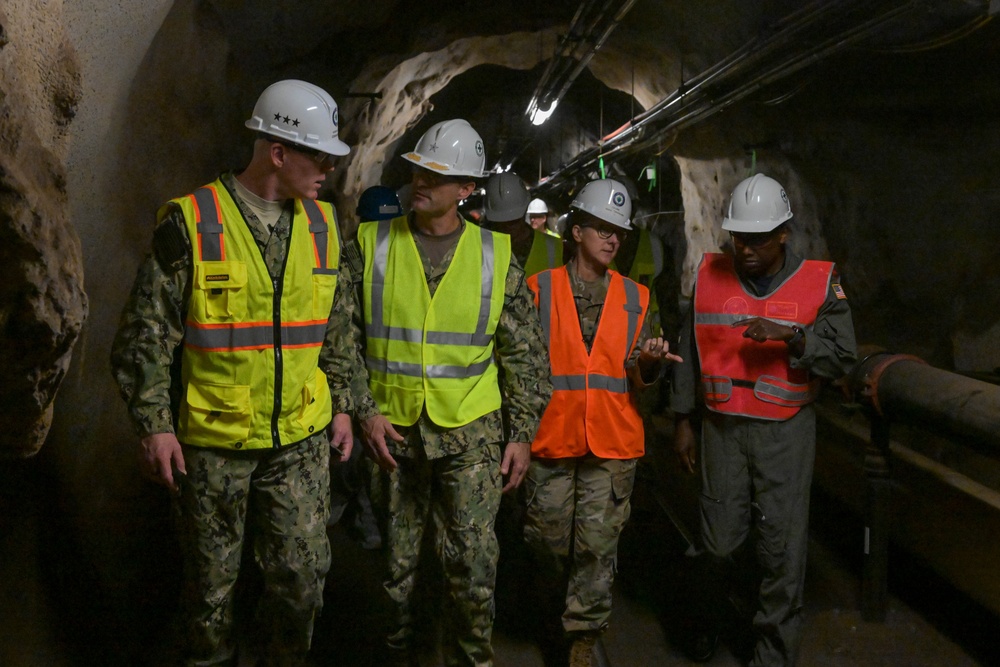 JTF-RH and NCT-RH Visit the Red Hill Bulk Fuel Storage Facility with the commander of Navy Installations Command