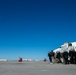 Members of the USSTRATCOM Component Commanders Conference watch a flyover of an Air Force B52, Feb. 5, 2024.