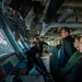 USS Gerald R. Ford (CVN 78) Commanding Officer Capt. Rick Burgess gave a tour of the ship's bridge to members of the USSTRATCOM Component Commanders Conference of, Feb. 5, 2024.