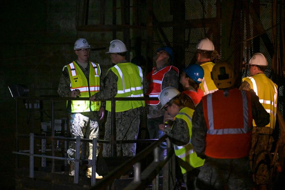 JTF-RH and NCT-RH Visit the Red Hill Bulk Fuel Storage Facility with the commander of Navy Installations Command