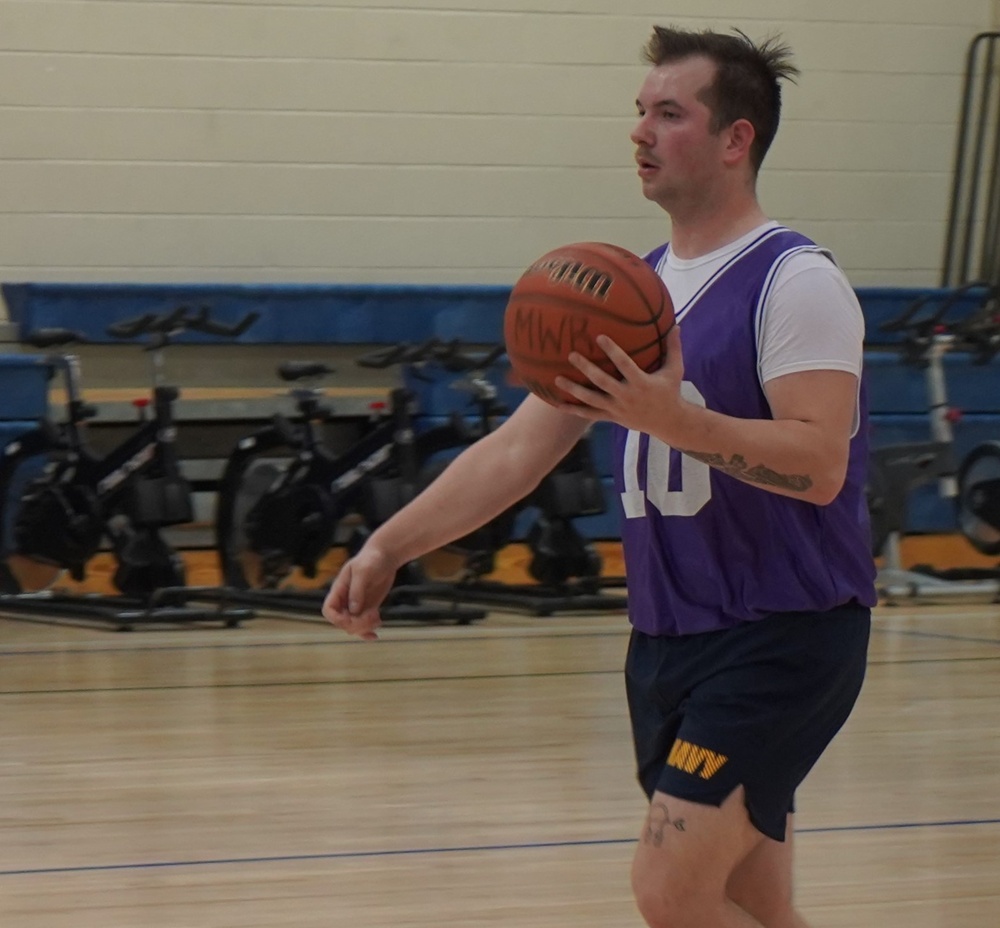 Intramural basketball at NWS Yorktown