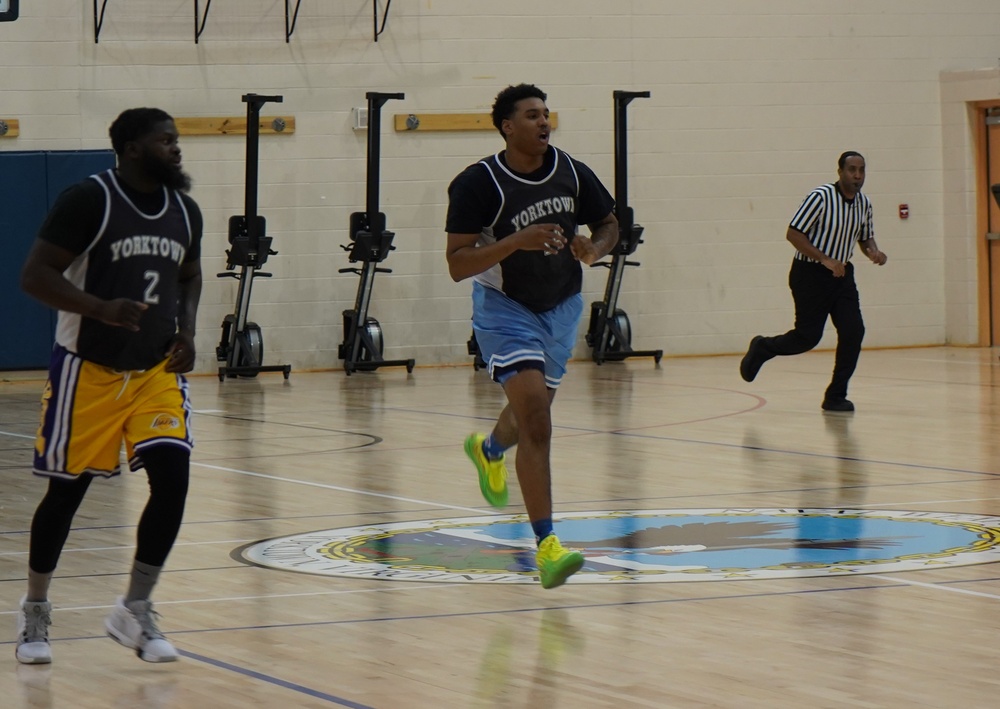 Intramural basketball at NWS Yorktown