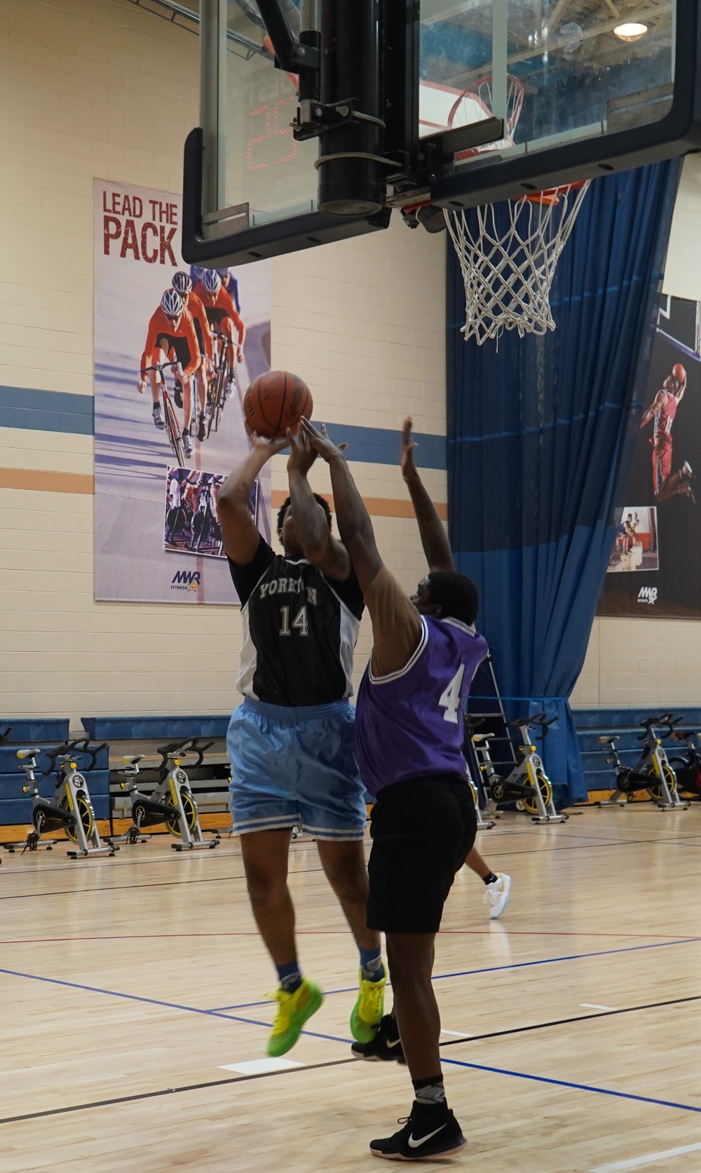 Intramural basketball at NWS Yorktown