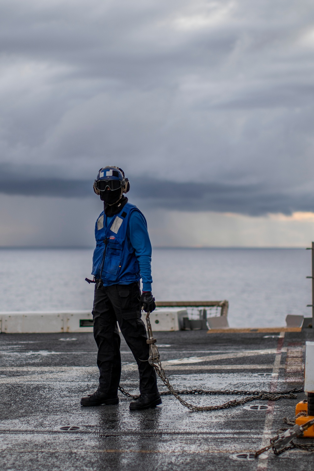 CH-53E Flight Operations Aboard USS Somerset