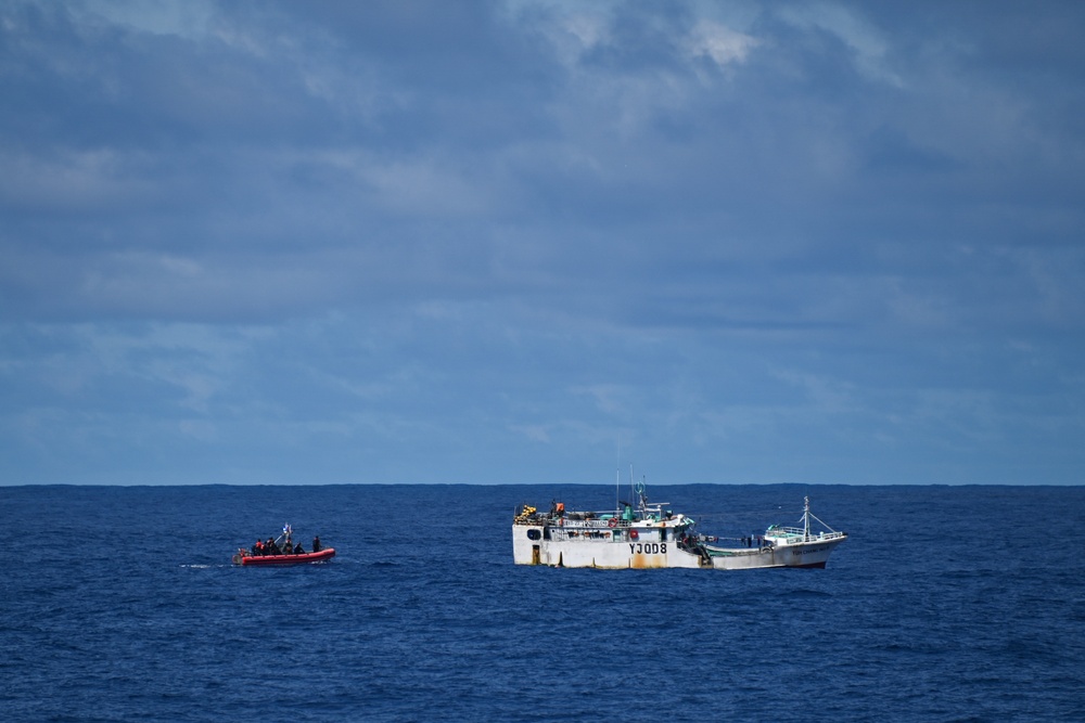 U.S. Coast Guard Cutter Harriet Lane, Samoan shipriders conduct boardings