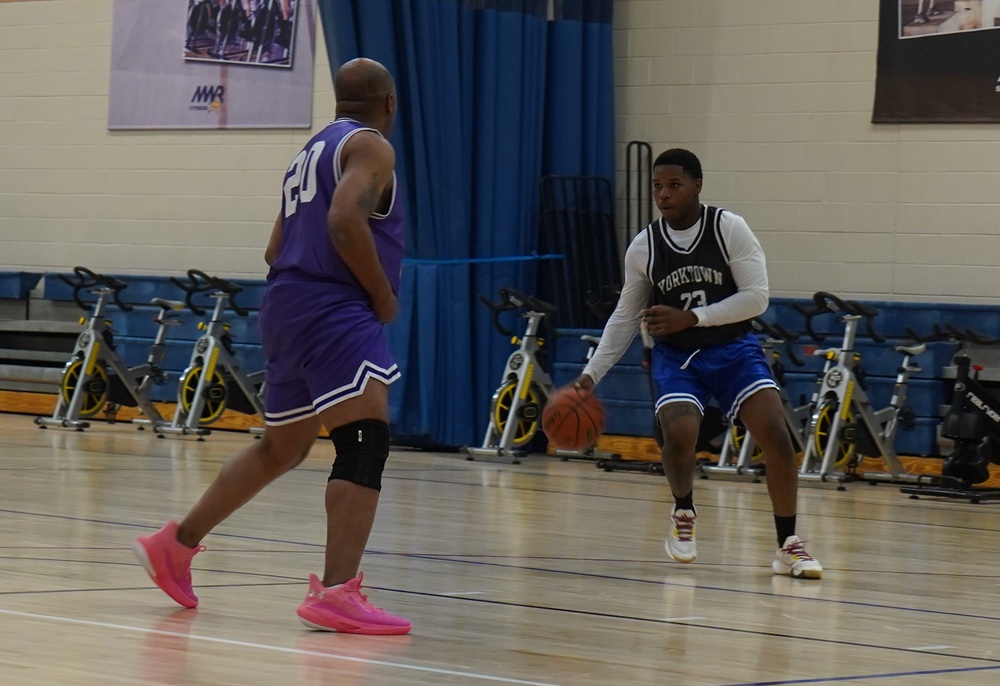 Intramural basketball at NWS Yorktown