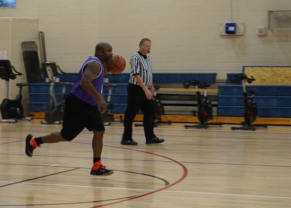 Intramural basketball at NWS Yorktown