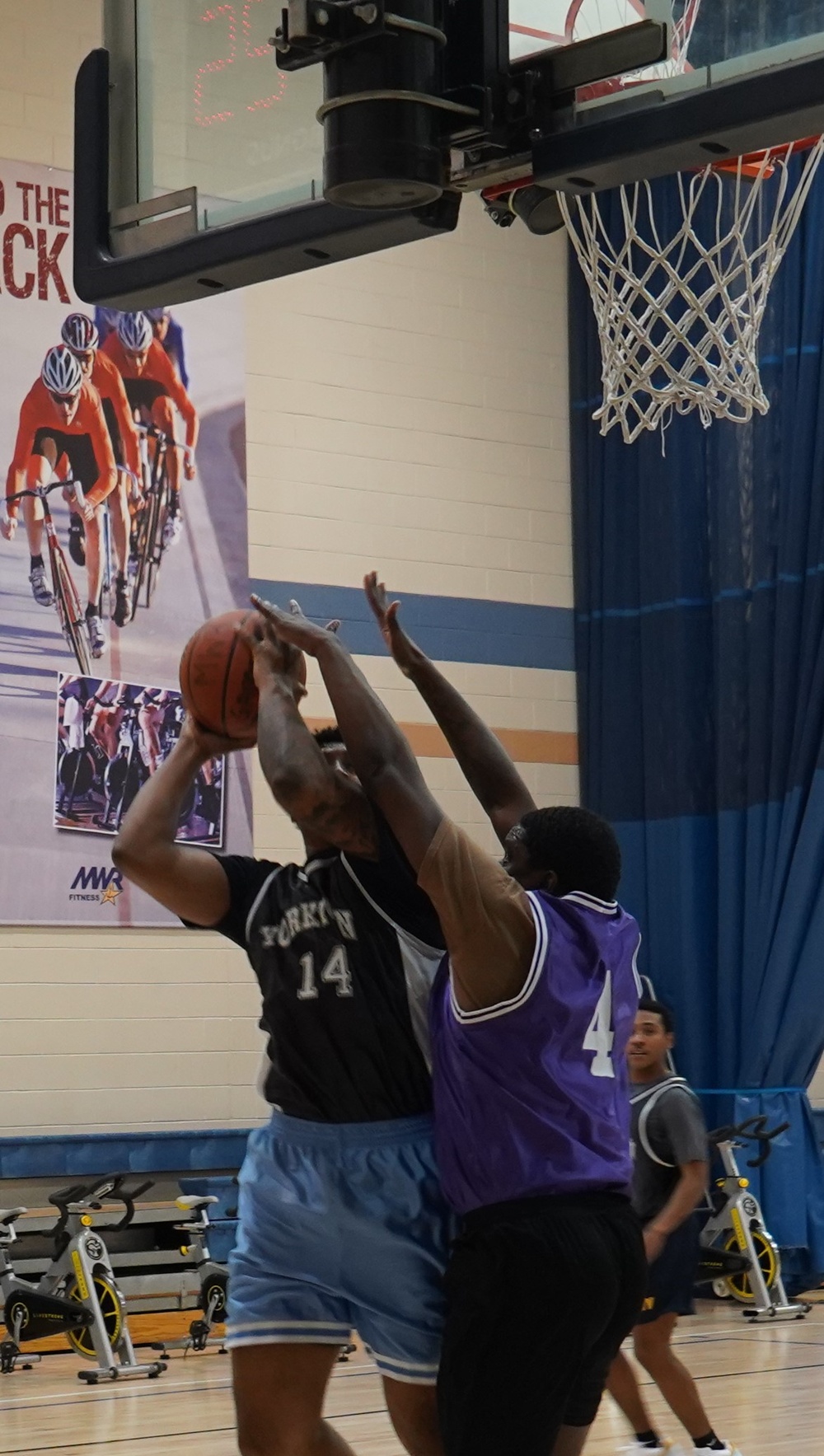 Intramural basketball at NWS Yorktown