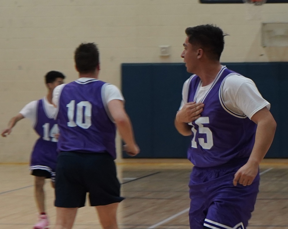 Intramural basketball at NWS Yorktown