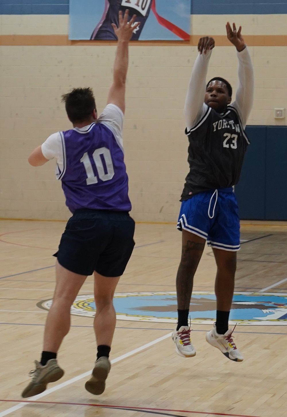 Intramural basketball at NWS Yorktown