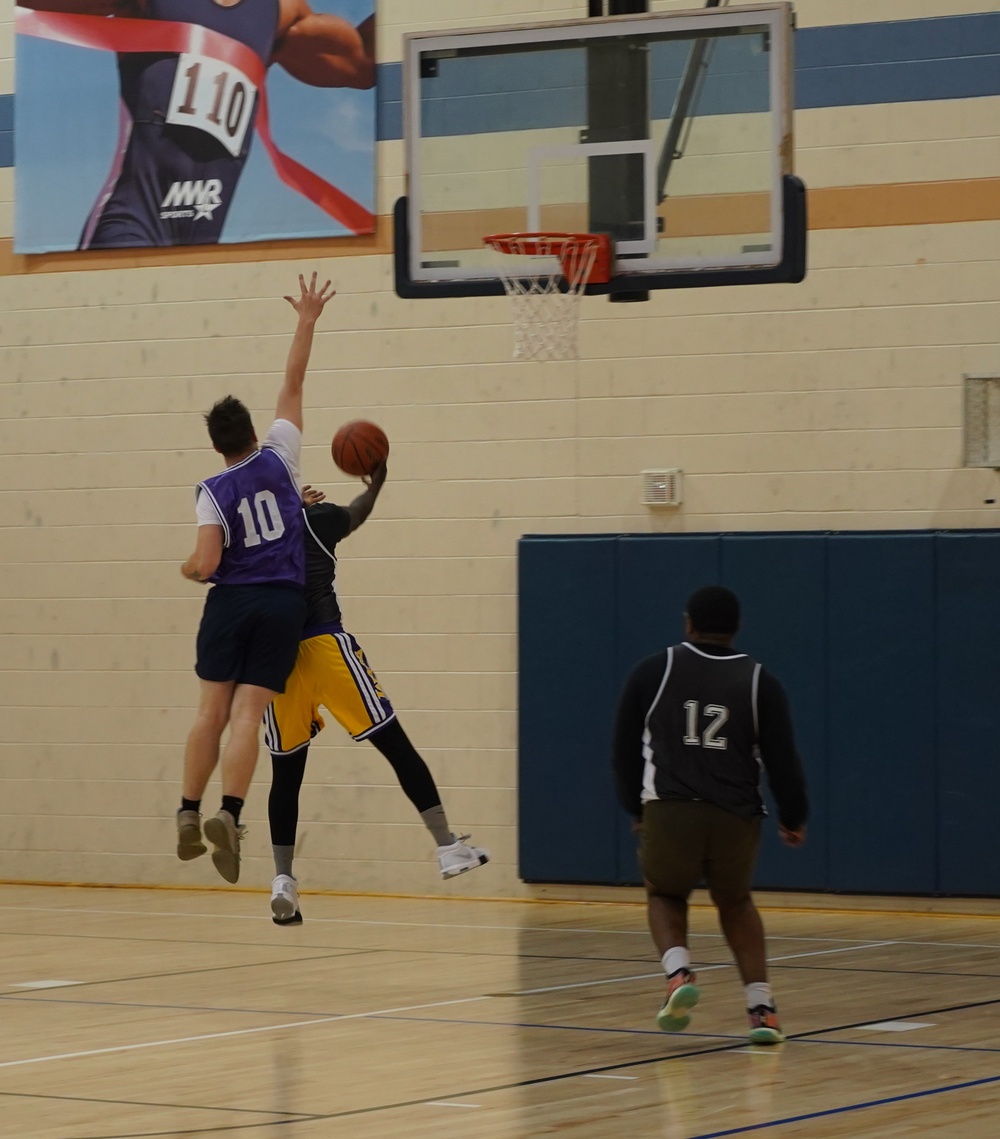 Intramural basketball at NWS Yorktown