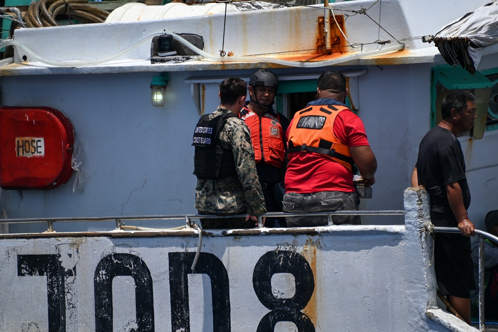 U.S. Coast Guard Cutter Harriet Lane, Samoan shipriders conduct boardings