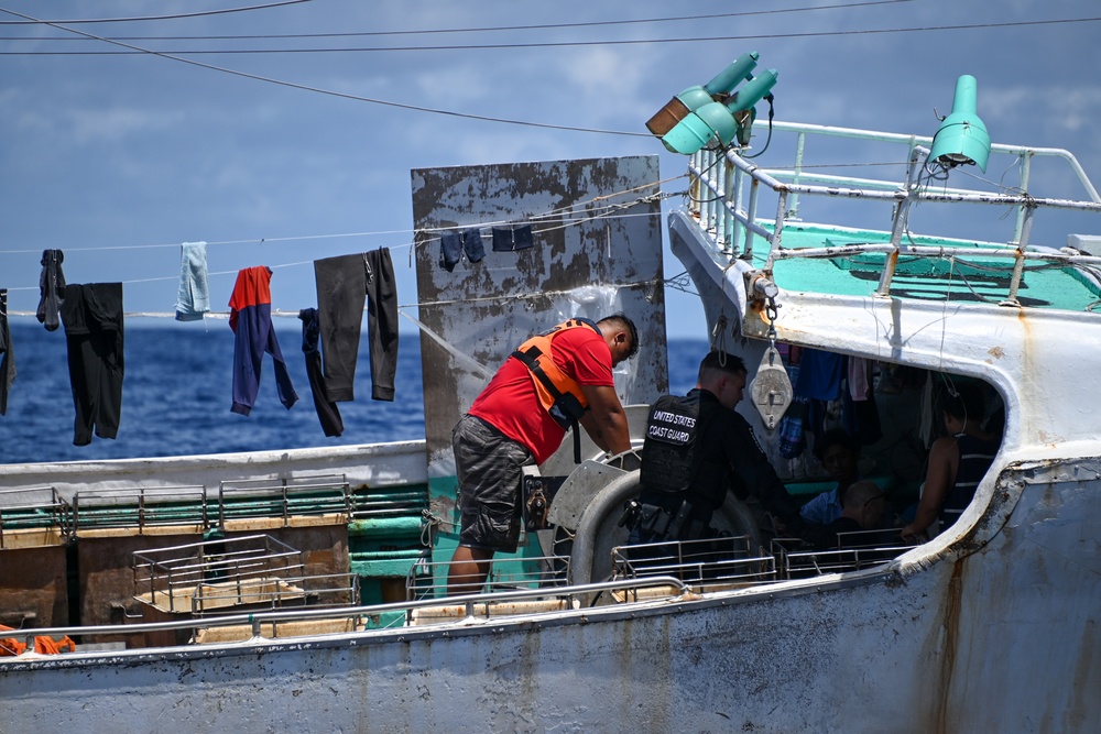 U.S. Coast Guard Cutter Harriet Lane, Samoan shipriders conduct boardings