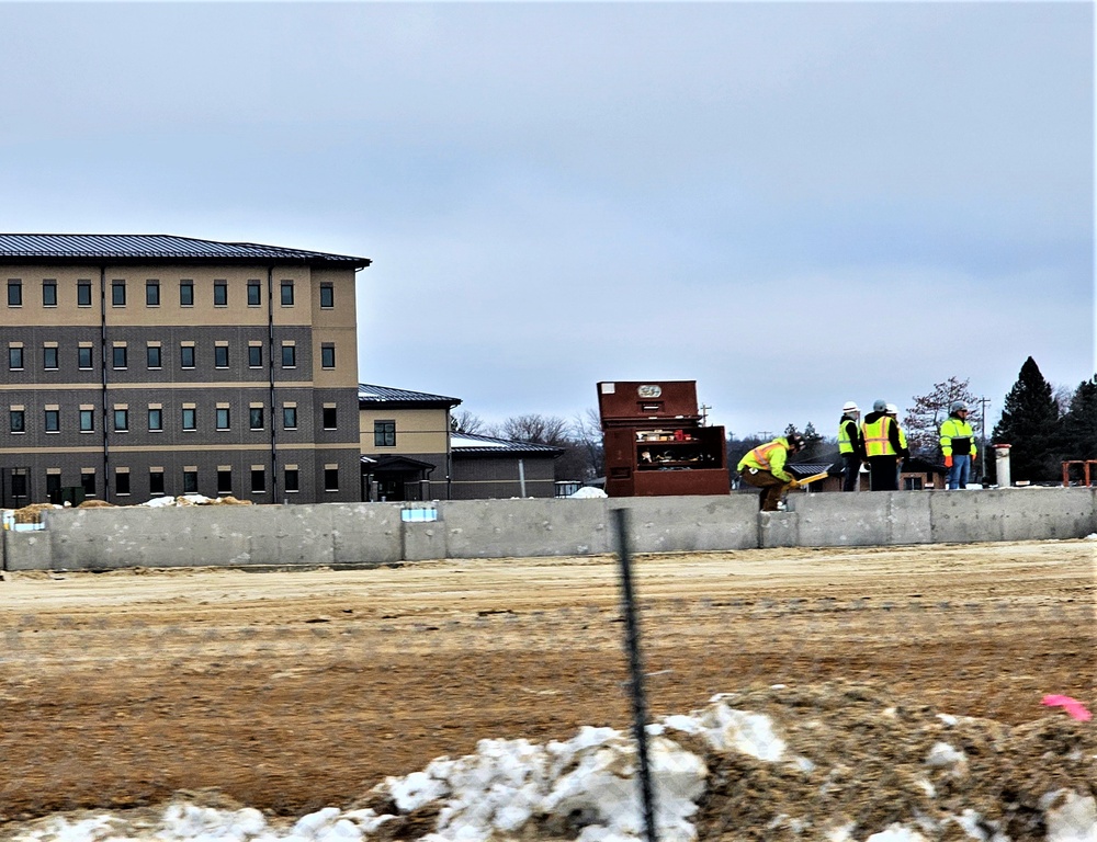 Steel framing underway on $28 million-plus transient training barracks project at Fort McCoy