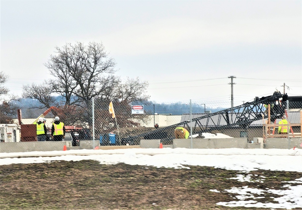 Steel framing underway on $28 million-plus transient training barracks project at Fort McCoy