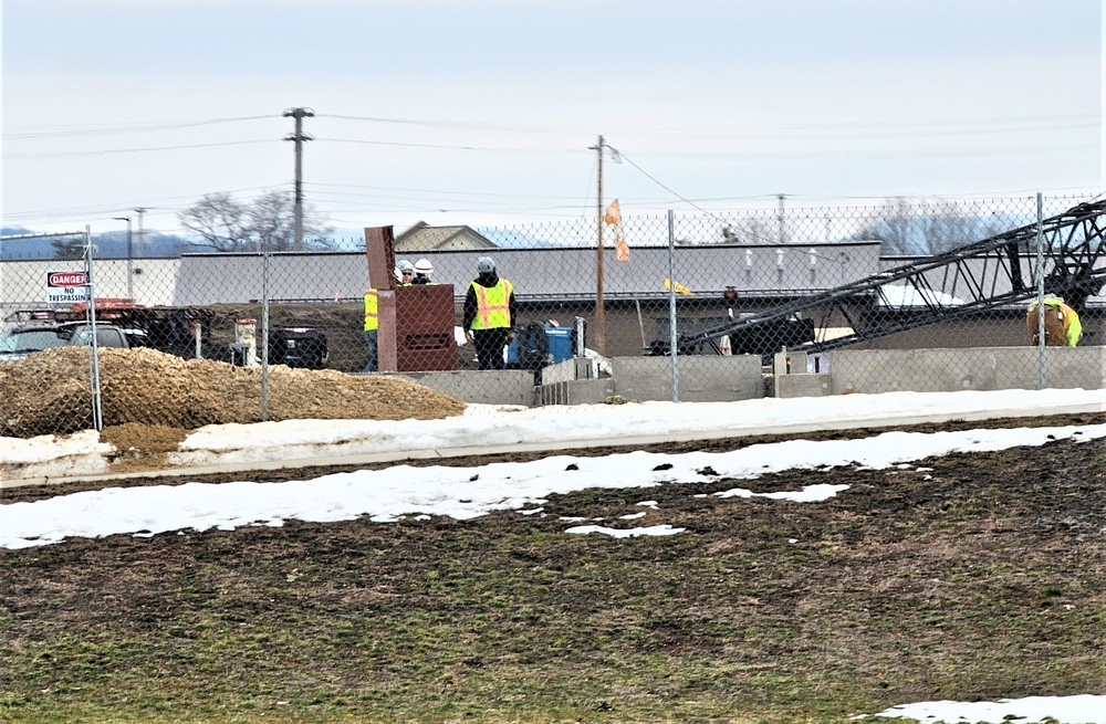 Steel framing underway on $28 million-plus transient training barracks project at Fort McCoy