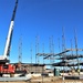 Steel framing underway on $28 million-plus transient training barracks project at Fort McCoy