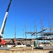 Steel framing underway on $28 million-plus transient training barracks project at Fort McCoy