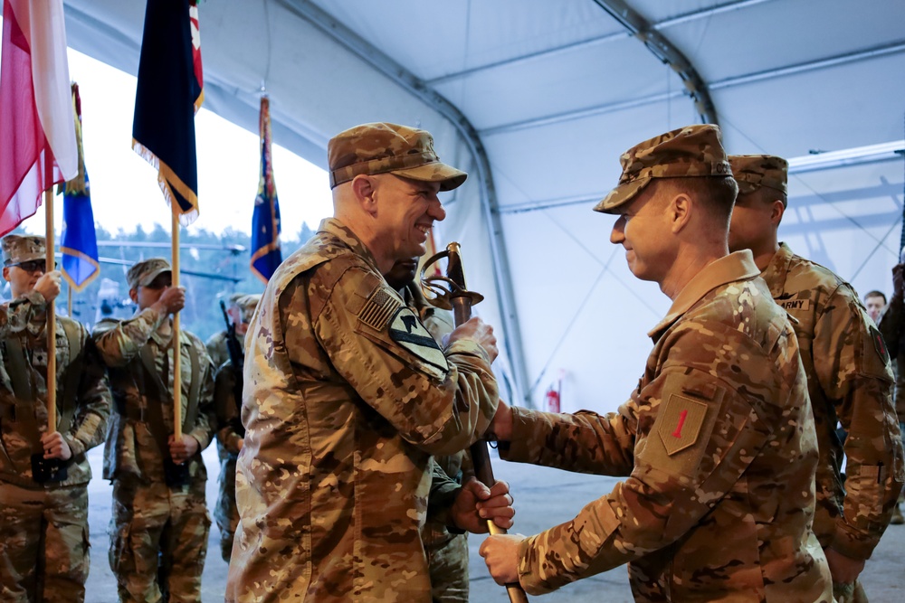 1CAB Command Chief Warrant Officer Change of Responsibility