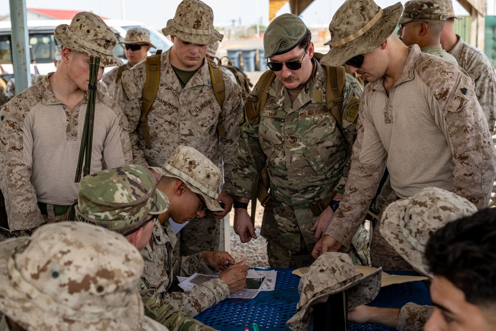 USAF members participate in USMC Corporals Course