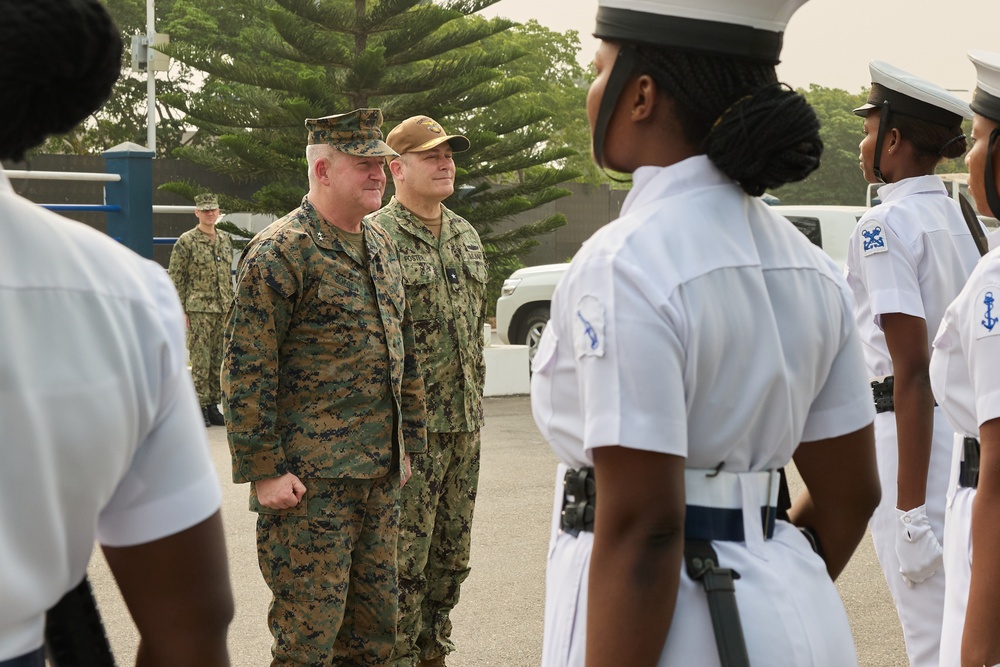 Maj. Gen. Sofge visits the Ghana Navy Headquarters