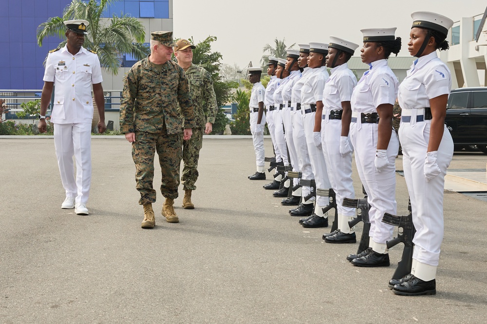 Maj. Gen. Sofge visits the Ghana Navy Headquarters