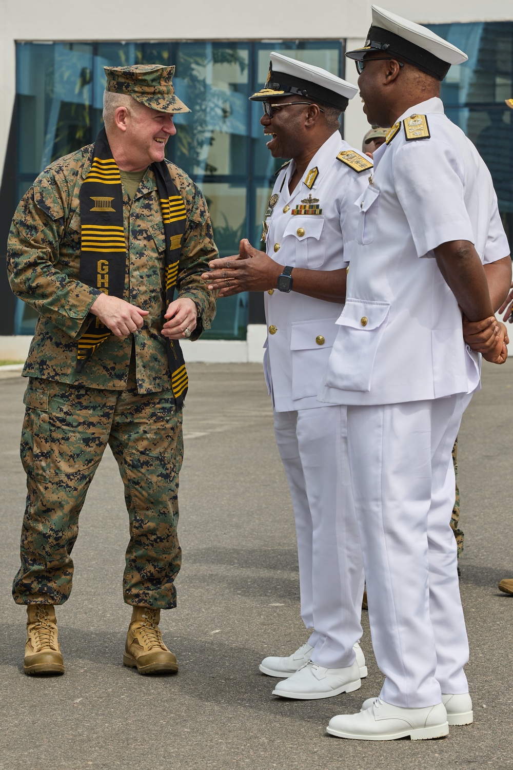 Maj. Gen. Sofge visits the Ghana Navy Headquarters