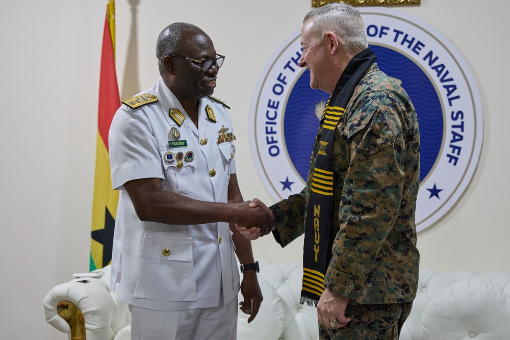 Maj. Gen. Sofge visits the Ghana Navy Headquarters