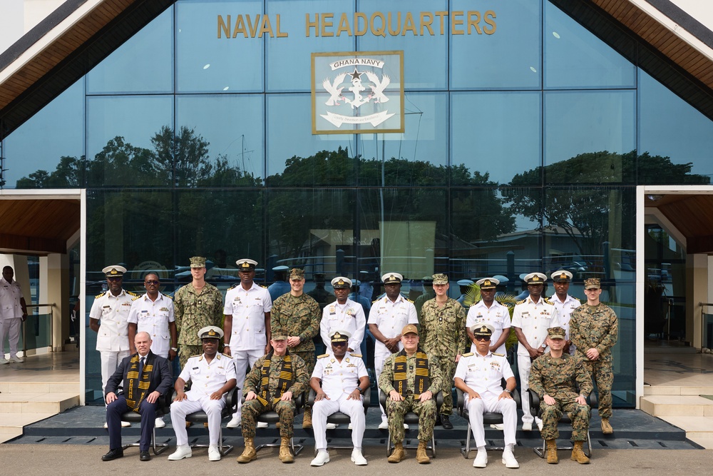 Maj. Gen. Sofge visits the Ghana Navy Headquarters