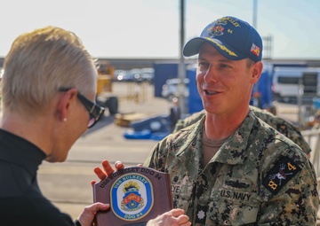 The Honorable Celeste Wallander, Assistant SECDEF for International Security Affairs Visit aboard USS Bulkeley (DDG 84)