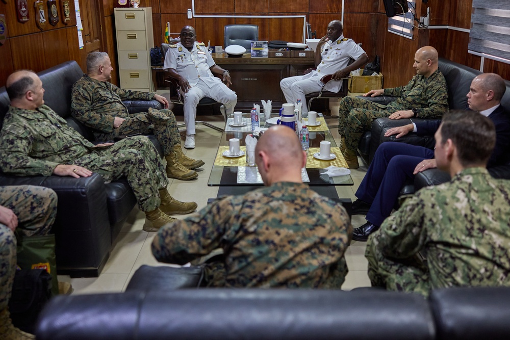 U.S. Marine Corps Maj. Gen. Sofge visits TEMA Naval Base