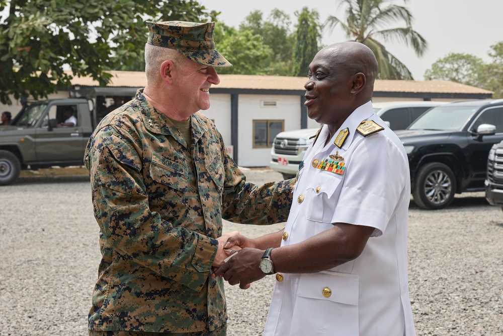 U.S. Marine Corps Maj. Gen. Sofge visits TEMA Naval Base