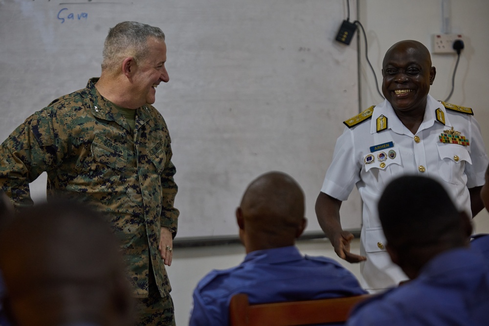 U.S. Marine Corps Maj. Gen. Sofge visits TEMA Naval Base